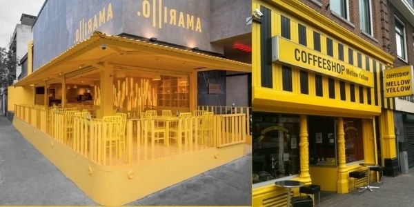 cafetería amarilla