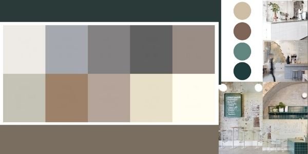 cafetería colores neutro